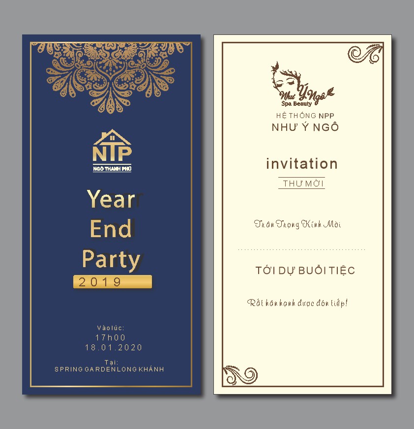 Vector Thiệp Mời 28