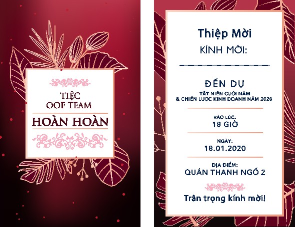 Vector Thiệp Mời 55