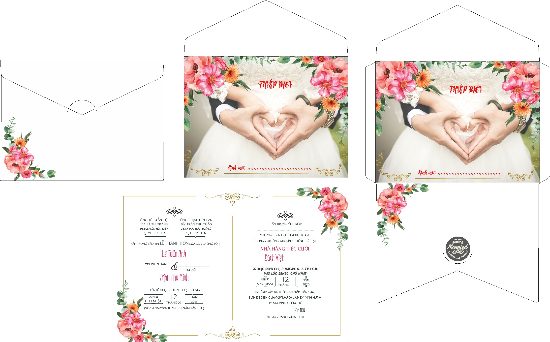 Vector Thiệp Cưới 10