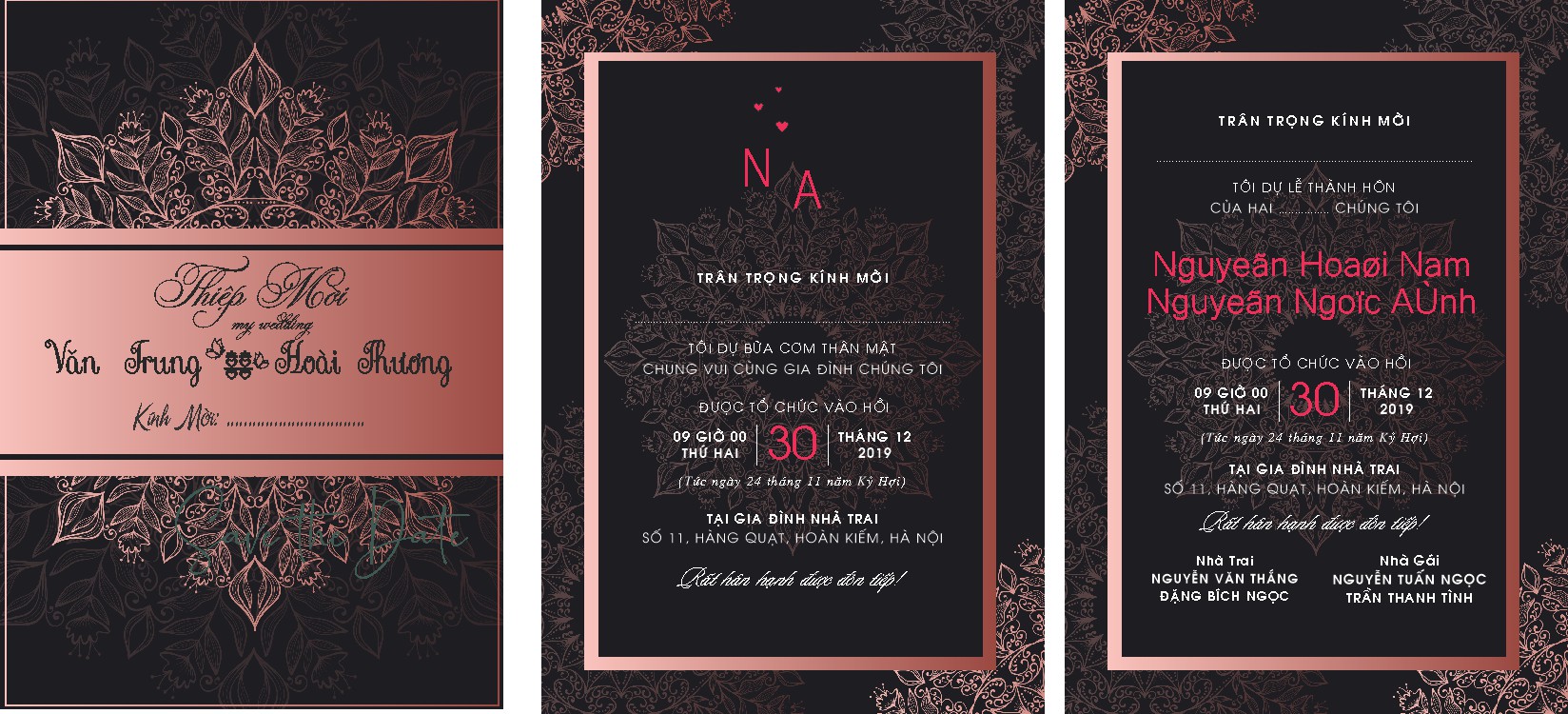 Vector Thiệp Cưới 23