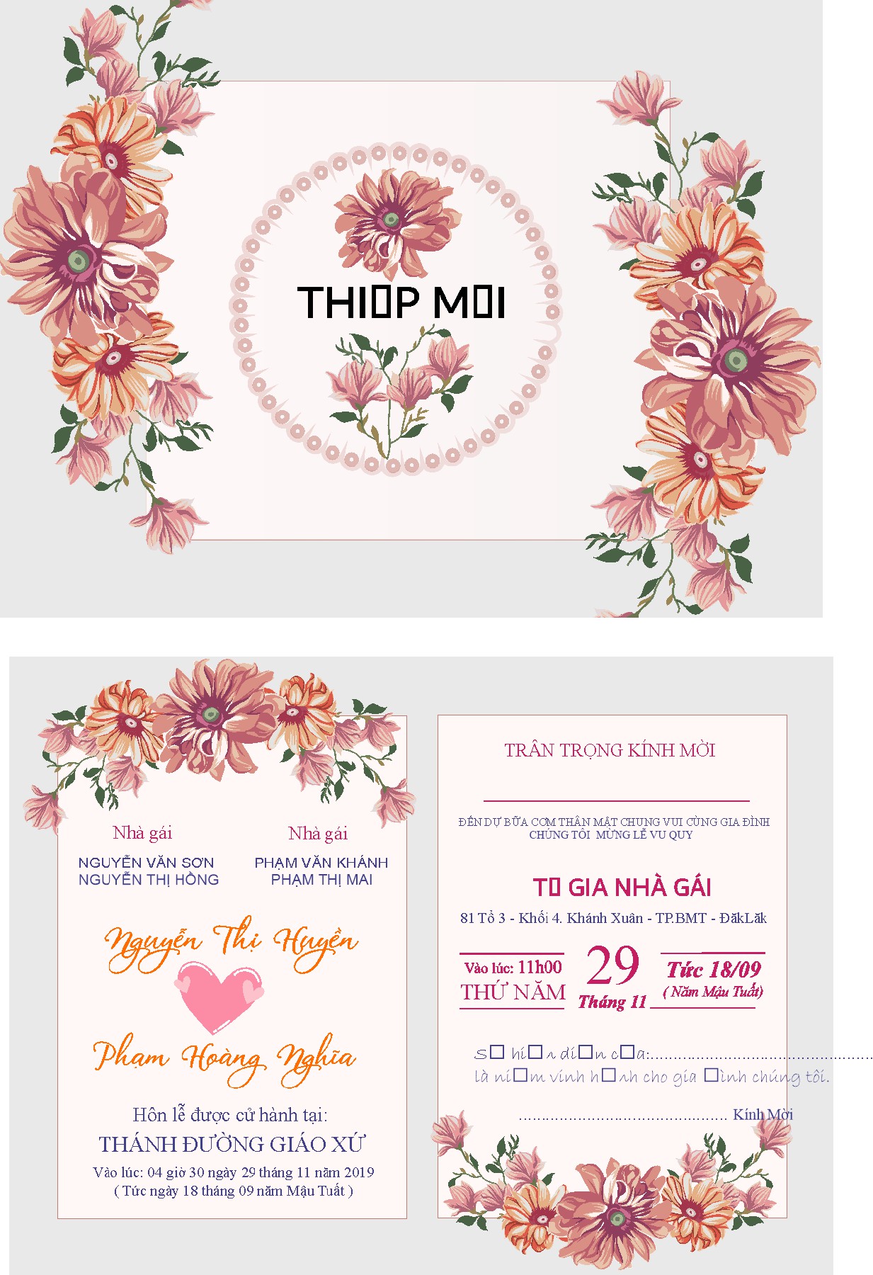 Vector Thiệp Cưới 26