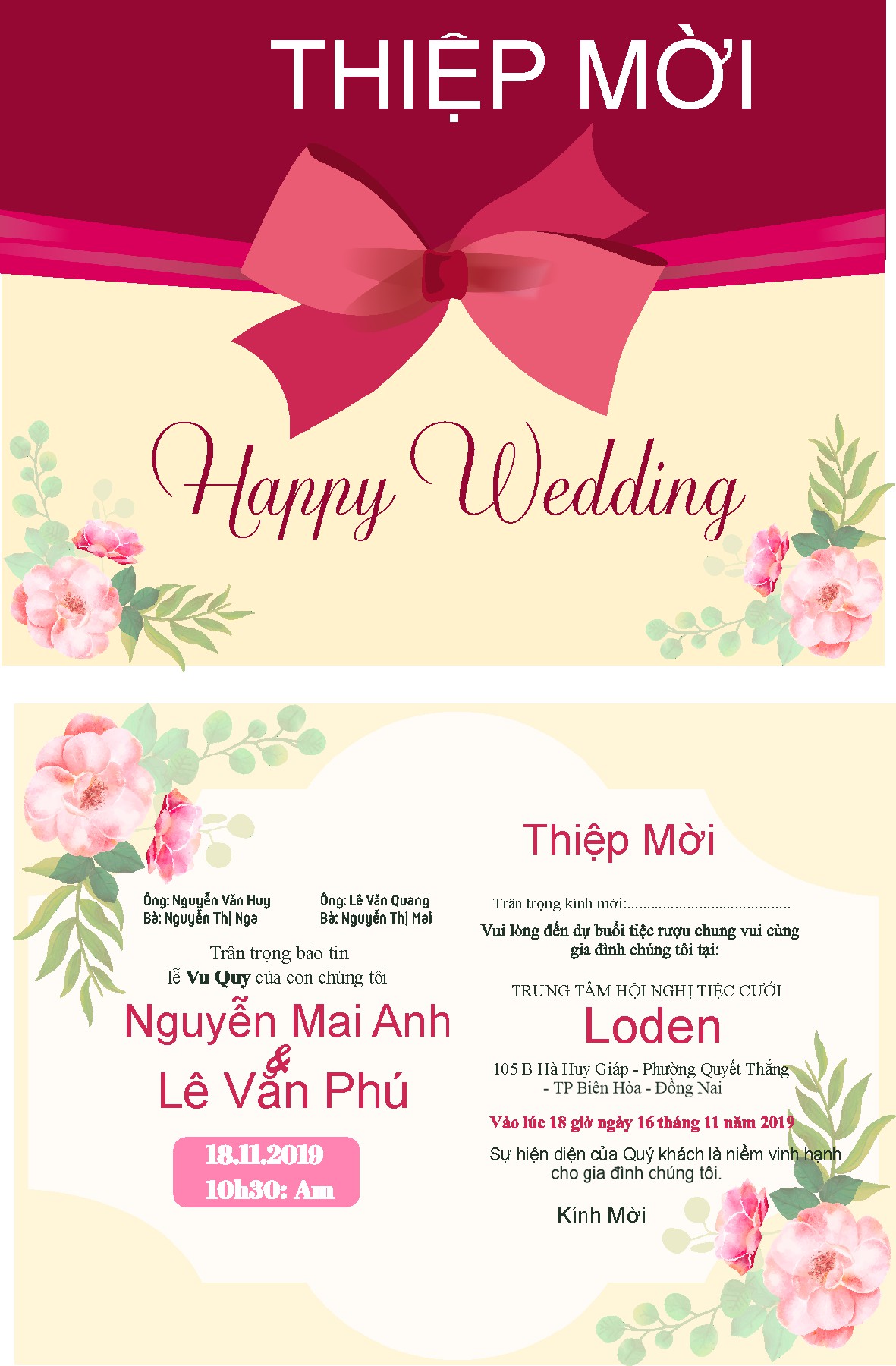 Vector Thiệp Cưới 27