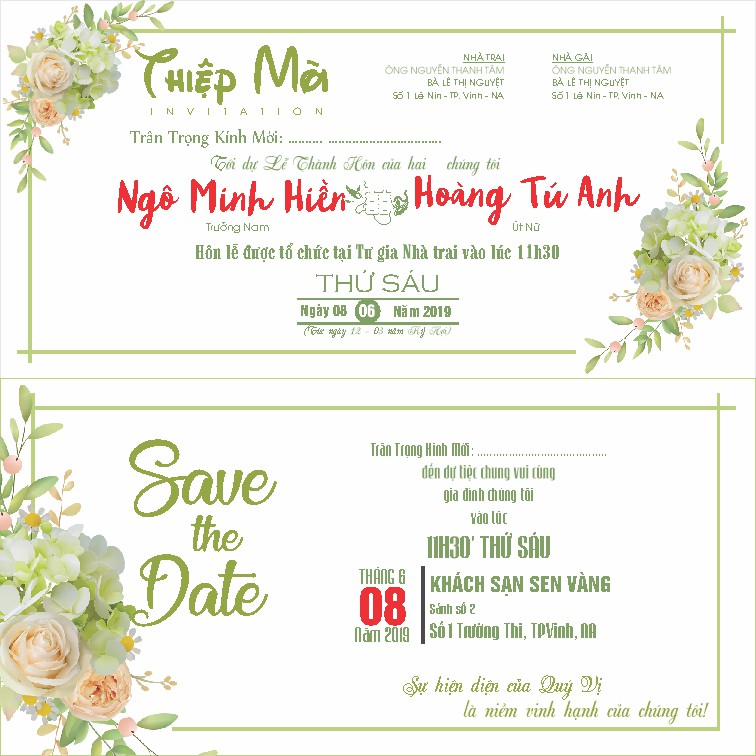 Vector Thiệp Cưới 31