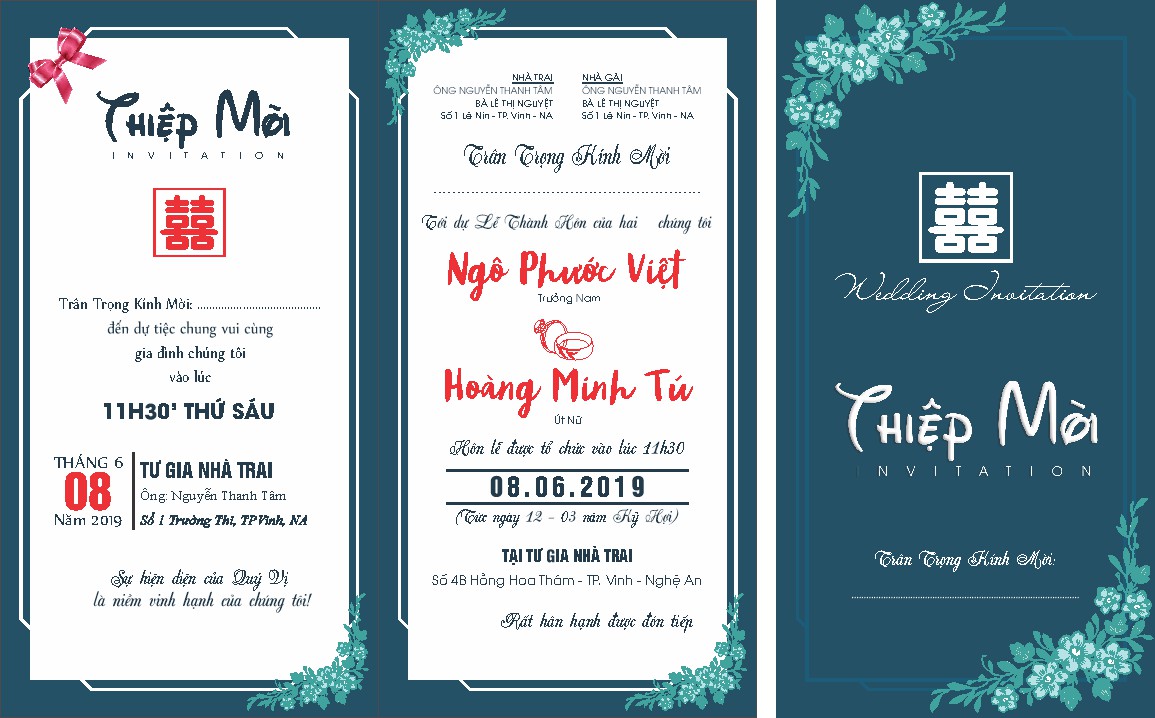 Vector Thiệp Cưới 32
