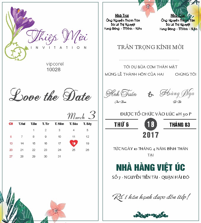 Vector Thiệp Cưới 34