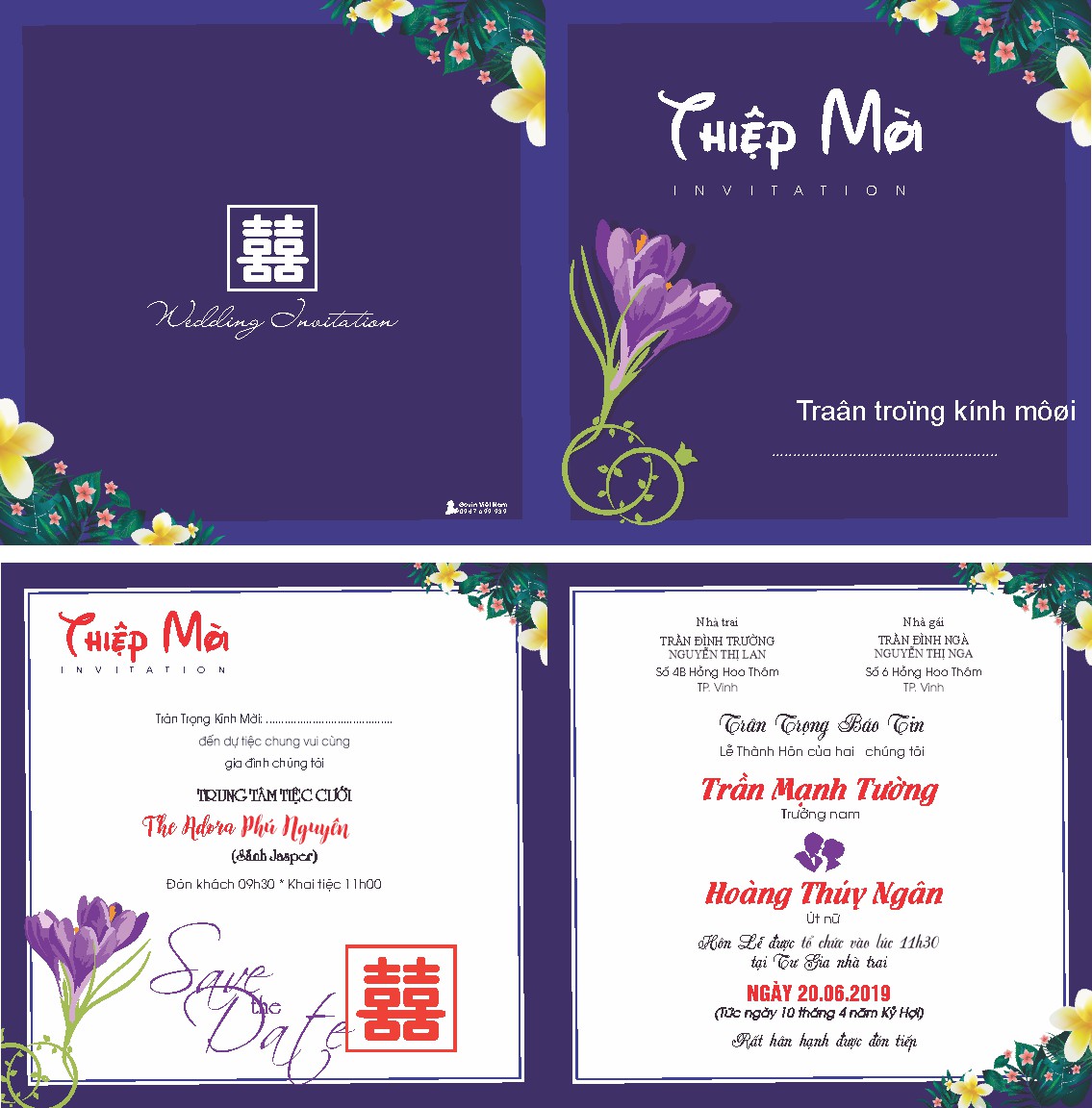 Vector Thiệp Cưới 38