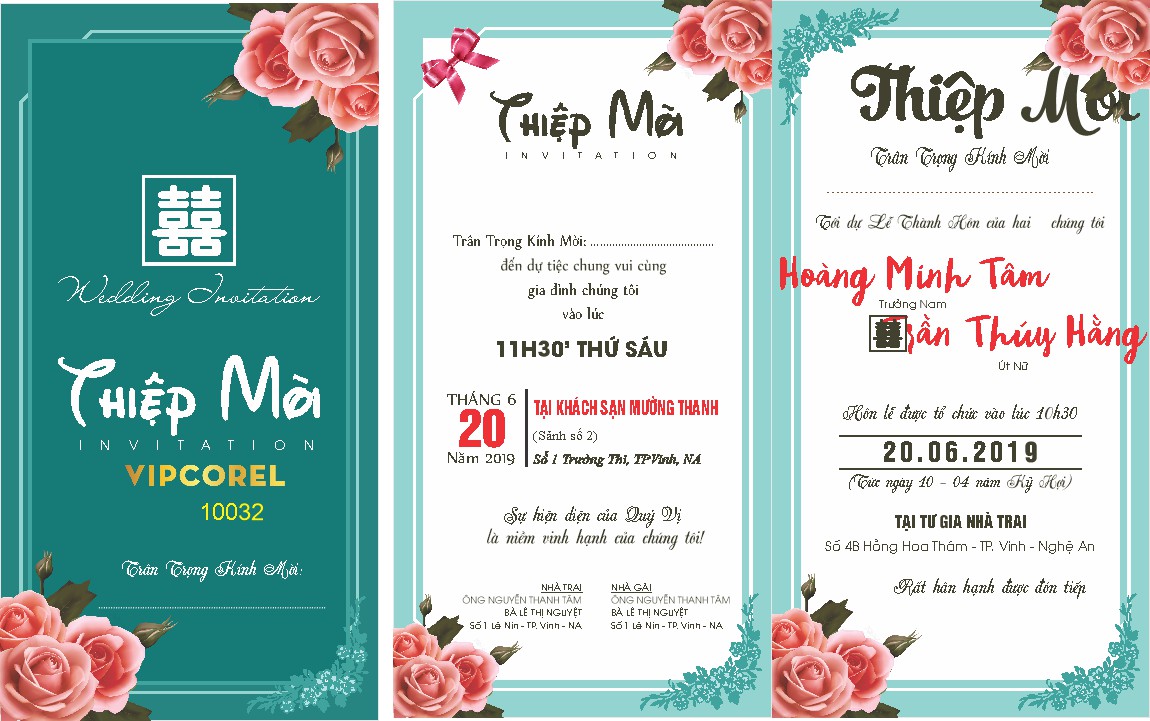 Vector Thiệp Cưới 42