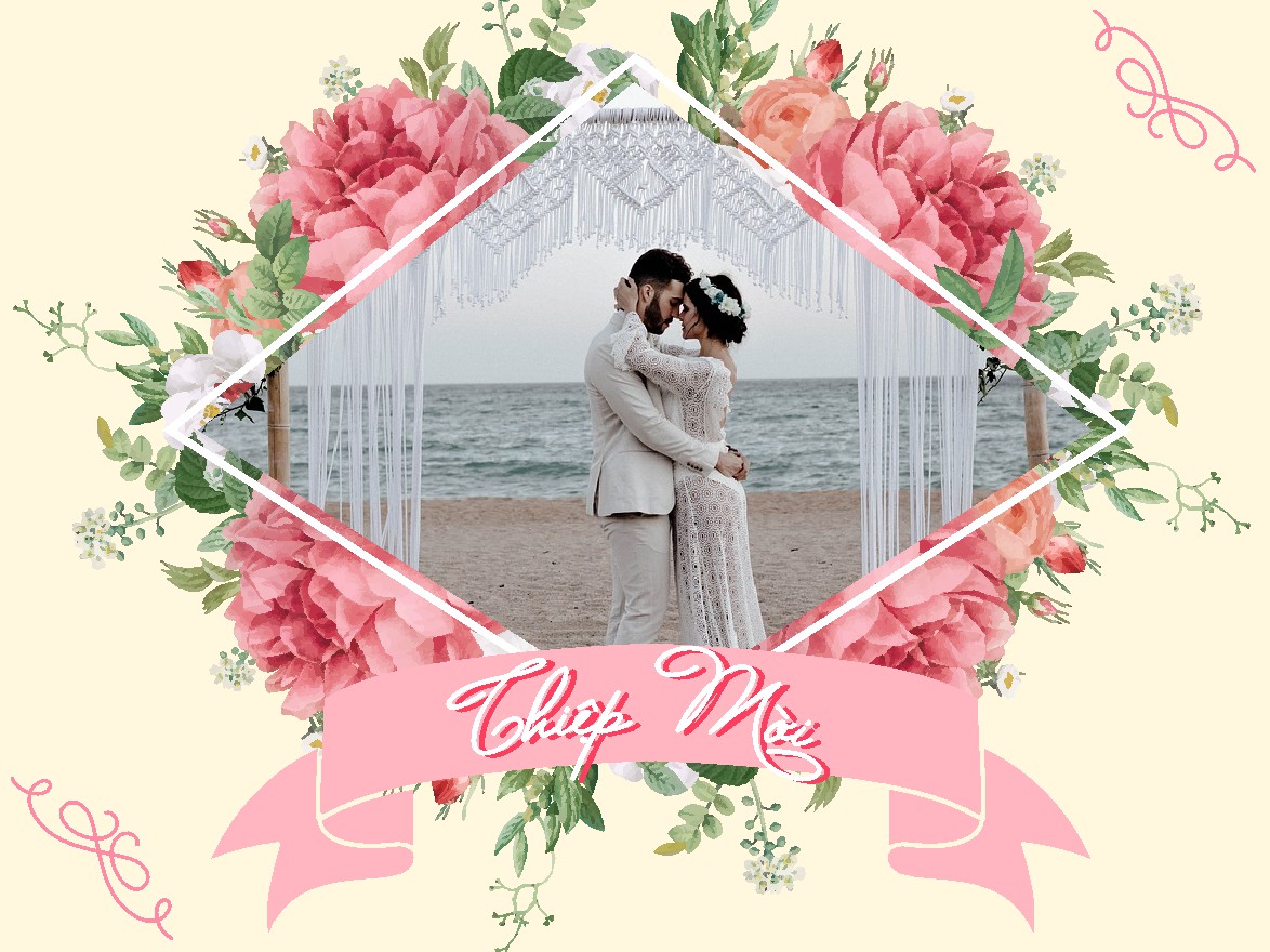 Vector Thiệp Cưới 5