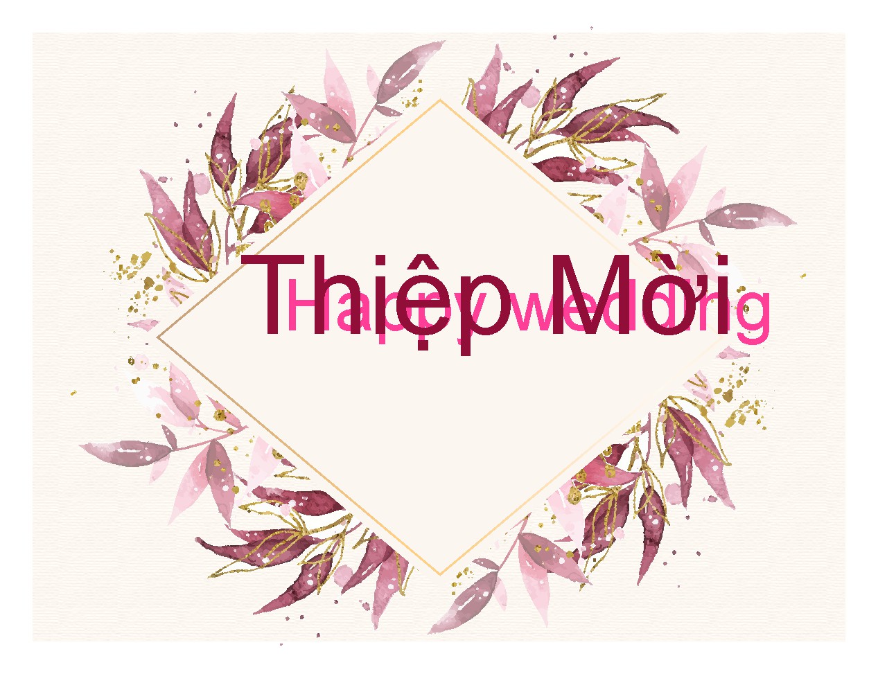 Vector Thiệp Cưới 7